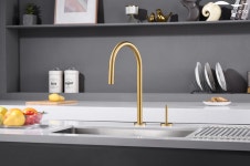 필로토 더죤테크 슈티에싱크 397 무광골드 2홀 주방수전 : 감자바스