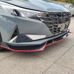 프론트 범퍼 스플리터 립 친 스포일러 바디 키트 디퓨저 프로텍터 가드 현대 엘란트라 CN7 2021 2022 튜닝 자동차 액세서리 : 메타인터네셔널... 