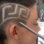 여자머리 남자 헤어 눈썹 남성 스크래치 딘 여성 문별 투블럭 포마드 라인제모 밀기 다듬기 : 샵프리L