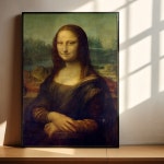 모나리자 미술작품 알루미늄 액자 A4 size 레오나르도 다빈치 4Picture : 모노기와