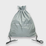 nought Reverse Logo Gym Sack / Grey 노우트 리버스 로고 짐색 / 그레이 : 노우트