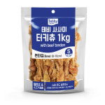 테비터키츄 강아지간식 링타입 1kg 대용량 애견간식 : 두리펫