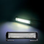 12V/24V 공용 COB 면발광 LED바 라이트 1구 써치라이트 작업등 스위치 시거잭연결 : 카샾