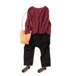 코코모이 린넨 배기 바지 편한 내츄럴 마 고무줄 스트링 똥싼 팬츠 55 66 77 : cocomoi