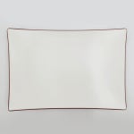 그린메라민 코드 라인 사각접시 4호(35.5x24.6) G9794 (브라운) : 키친원