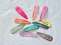 [10p+케이스] 여아 컬러팝 딱핀세트 유아 똑딱핀 유아 여아 초등 데일리핀 잔머리핀 : 리본드제이