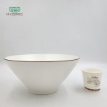 그린메라민 코드 라인 V면기 특대(25.45x10.4) G9746 (브라운) : 키친원