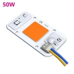 용접 없는 강력한 50W COB LED 칩 스포트라이트 투광 조명 220V 통합 비즈 알루미늄 화이트 따뜻한 : 티엠미디어