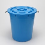 미성 110L 대형 쓰레기통 휴지통 플라스틱통 용기 파란통 업소용 청통 : 에디슨집