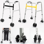 할머니 노인 걸음보조기 보행차 의료기 이중바퀴달린 워커 4륜 걷기보조기구 장애인용 실버카 : 라이프도어