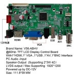 올인원PC Hot Sale for 19″LCD Industrial Display Screen Includes Controller Board :V56ABHV plus 19 inch : 직구나라2