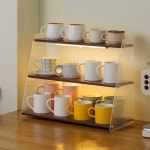 주방 미니 수납장 선반 컵 찻잔 진열장 장식장 틈새 : 다올이네 잡화점