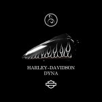 HARLEY DAVIDSON DYNA No.1 FLAME (tank) 스믈크루 불꽃데칼 할리 다이나 : 스믈크루