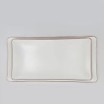 그린메라민 코드 라인 직사각접시 중(35.6x18) G9790 (브라운) : 키친원