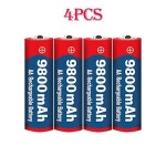 100 LED 조명용 충전식 AA 배터리 장난감 카메라 마이크 배터리 하이 퀄리티 AA 배터리 15V 9800mAh  신제품 : 인리바이