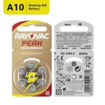 Rayovac 피크 고성능 보청기 배터리 60 개 BTE 보청기용 아연 에어 10 A10 PR70 배터리 무료 배송 : 인리바이