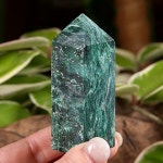 그린 마이카 유클로라이트 포인트 원석 - 가슴 차크라 활성, 종합적 사고, 통찰력 : 크리스탈마법상점