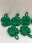 시험 승진 합격기원 행운을 가져다 주는 네잎클로버 키링 업사이클링 양말목공예 : 사부작사부작공방