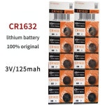 시계 원격 키용 코인 셀 배터리 CR 1632 DL1632 BR1632 LM1632 ECR1632 리튬 단추 배터리 125mAh 5 개 : 인리바이