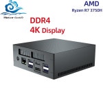 휴대용 AMD R7 3750H 350U PC 2LAN DDR4 메모리 DP RJ45 NVME 블루투스 미니 개인용 컴퓨터 : 오로지스틱스