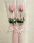 비누꽃 한송이 장미 비누꽃 장미 어버이날 성년의날 스승의날 단체행사꽃주문 꽃 개별 포장 : 홍씨네꽃집