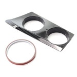 전면 중앙 팔걸이 보관 센터 콘솔 컵 거치대 글로스 블랙 탄소 섬유, BMW E81 E82 E87 E88 1 시리즈 120i 04-11 LHD용 : 글로우온투