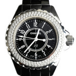 샤넬 CHANEL J12 두줄 다이아 베젤 33mm 세라믹 여성용 쿼츠 시계 H0949 : 르합