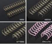 새로운 3/8 3공서류바인더 100pcs/50pcs 두 배 철사 바인딩 3 1 금속 YO 코일 달력 봄 책 반지 O A4 바인더 : 원동