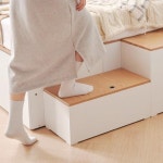 평상인테리어 수납 공간배치 쇼파 가구 계단 수납형 침대 : 골드하나