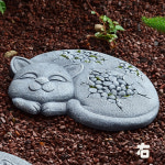 귀여운 고양이 패턴 장 자갈 정원 디딤돌 : 티티마켓 티티마켓