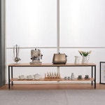 화분받침대 디스플레이 다용도 카페 낮은 2단원목선반 1800 : 리빙하우징