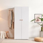 옷장수납장 소형옷장 키높이장 원룸장롱 작은방 싱글옷장 800 : 리빙하우징