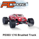 [PD30314-R]  PD 레이싱  1/16 Brushed Truck TK-16 트럭 ,40km/h+ , 레드색 바디,조종기,USB충전기,배터리 포함 풀세트 : hobbyline... 