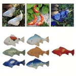 정원 잉어 조각 송진 물고기 예술 조경 장식 미니어처 안뜰 공예 1개 : 티티마켓 티티마켓