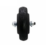 Zhongling 브러시리스 DC 인코더 드라이브 휠 허브 서보 모터, 청소 로봇용 고무 타이어 포함, 6.5 인치, 150W, 24V, 120kg 하중, IP54... 