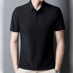 남자 나일론 아이스 골프웨어 상의 편한 반팔 카라 골프티 골프복 남성 운동 골프 셔츠 : 제노아몰
