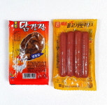 매콤불고기맛 후랑크80g소세지 매운햄 50g닭강정 로만(추억의 문방구 불량식품 수입) : 잡화아재
