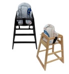 유아 아기 범보의자 접이식 원목 식탁의자 가정 식당 카페 레스토랑 쿠션포함 : 키키뽀뽀