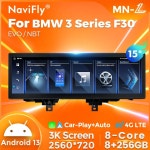 bmw안드로이드 자동차 라디오 GPS 네비션 플레이어 BMW 호환 3 4 시리즈 F30 F31 F32 F33 F34 BT멀티미디어 15 인치 3K QLED 8G + 256G... 