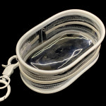 원형 솜인형 파우치 약병 초미니 립 립스틱 미니 키링 화이트 케이스 비닐 PVC 투명 화장품 방수 가챠 무지 주머니 주얼리 쥬얼리 이어폰 멀티... 