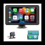 자동차 스테레오 무선 카플레이 안 이드 오토 7 터치스크린 오디오 블루투스 미러 링크 후진 카메라 FM : 제이마켓 스토어