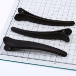 머리핀 옆 앞헤어핀 블랙 미용실집게 무광 대형 : DaaOnn