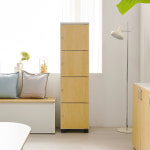 핸즈 데코 LPM 우드 4문 4칸 개인 사물 보관 수납 수납장 수납함 400x1540 : 다원핸즈데코