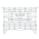 옛기물 도안 통영 나비장 민화 그리기 봄상회 그림본 : 봄상회-bomstore