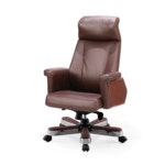 MD-가우디 심플 허리편한 중역의자  블랙 브라운투톤 : 모던사무용가구