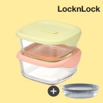 락앤락 바로한끼 냉동밥보관용기 410ml 2P 전자렌지용 햇반용기 : 라베노