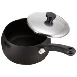 펄금속 브레이브 철제 뚜껑포함 편수 튀김팬 16cm H-7891 : Mori Trading