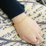 대우사 순금 24K 11.25g 18.75g 둥근 클립체인팔찌 데일리 금팔찌 (18K장식) : 대우사