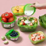 데비마이어 야채통 신선 과일 야채 보관용기 그린박스 반찬통 1호 946ml2+709ml2 : 데비마이어코리아