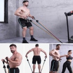 튜빙밴드 운동 밴드 홈트 스트레칭 헬스 고무 근력 전신 : 삼색깔남매